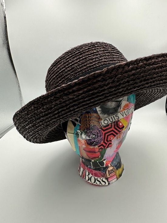 Helen Kaminski Brown Raffia Hat Fits like a small Excellent Like New main image 7